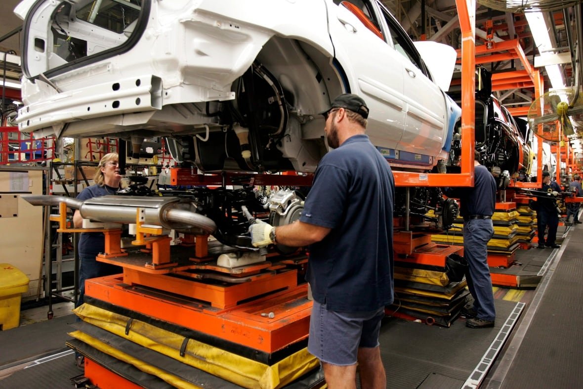 cami-automotive Production at General Motors CAMI Automotive facility in Ingersoll, Ontario.