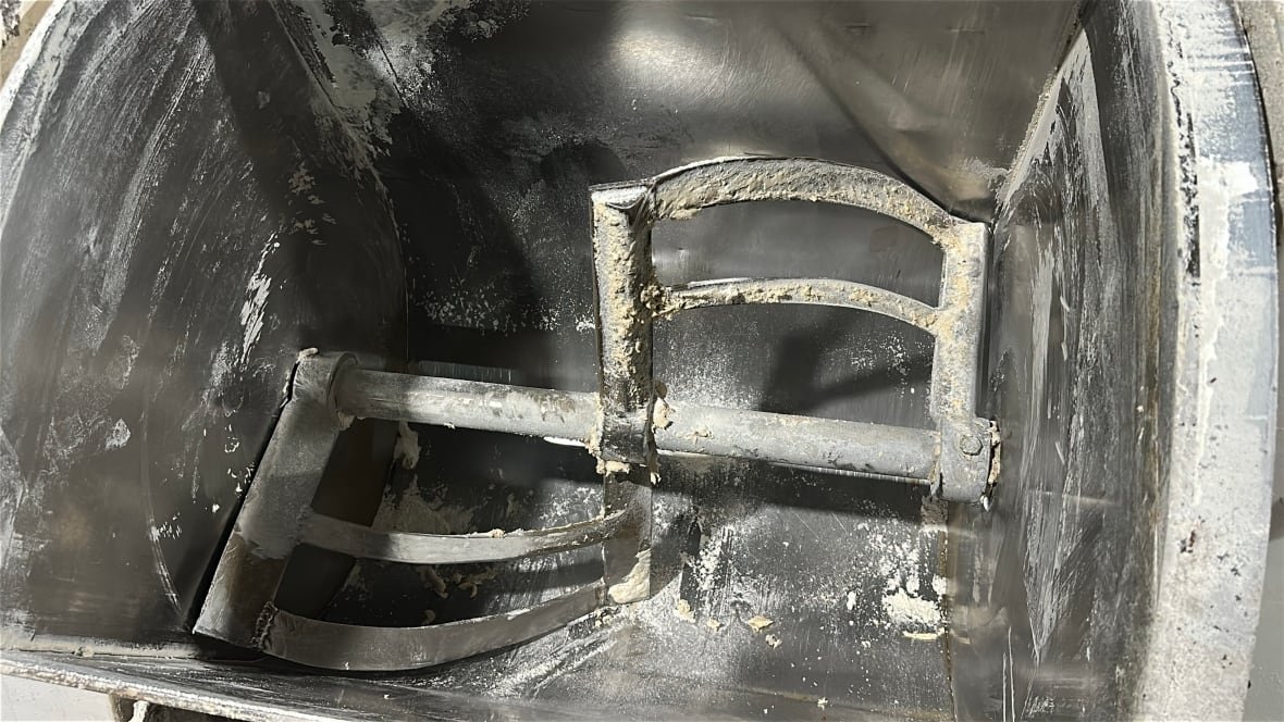 gaza-bakery-dough-mixer A dough mixer seen with nothing inside of it.