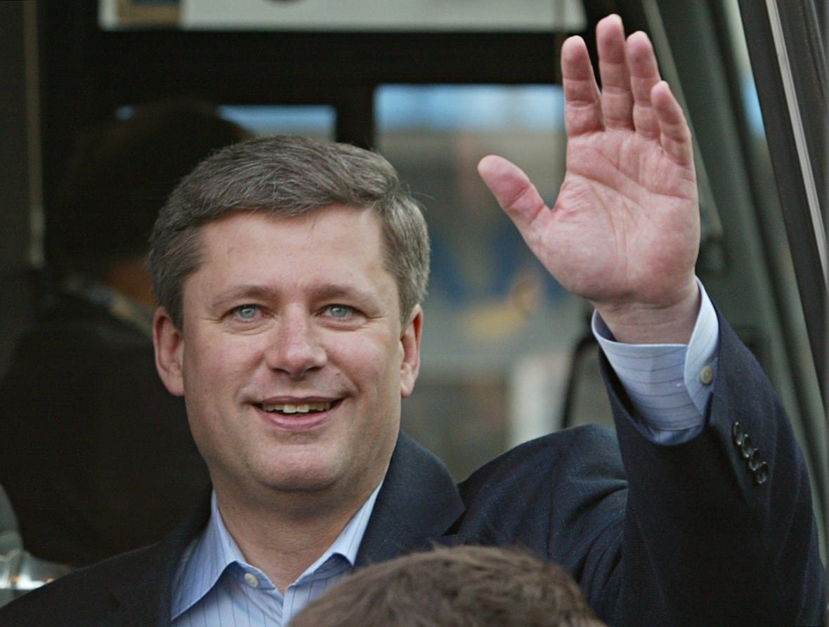conservative-party-leader-stephen-harper-on-the-campaign-trail-in-january-2006 Stephen Harper, then the Conservative leader, waving, while on the campaign trail in Mississauga, Ont., in January 2006.