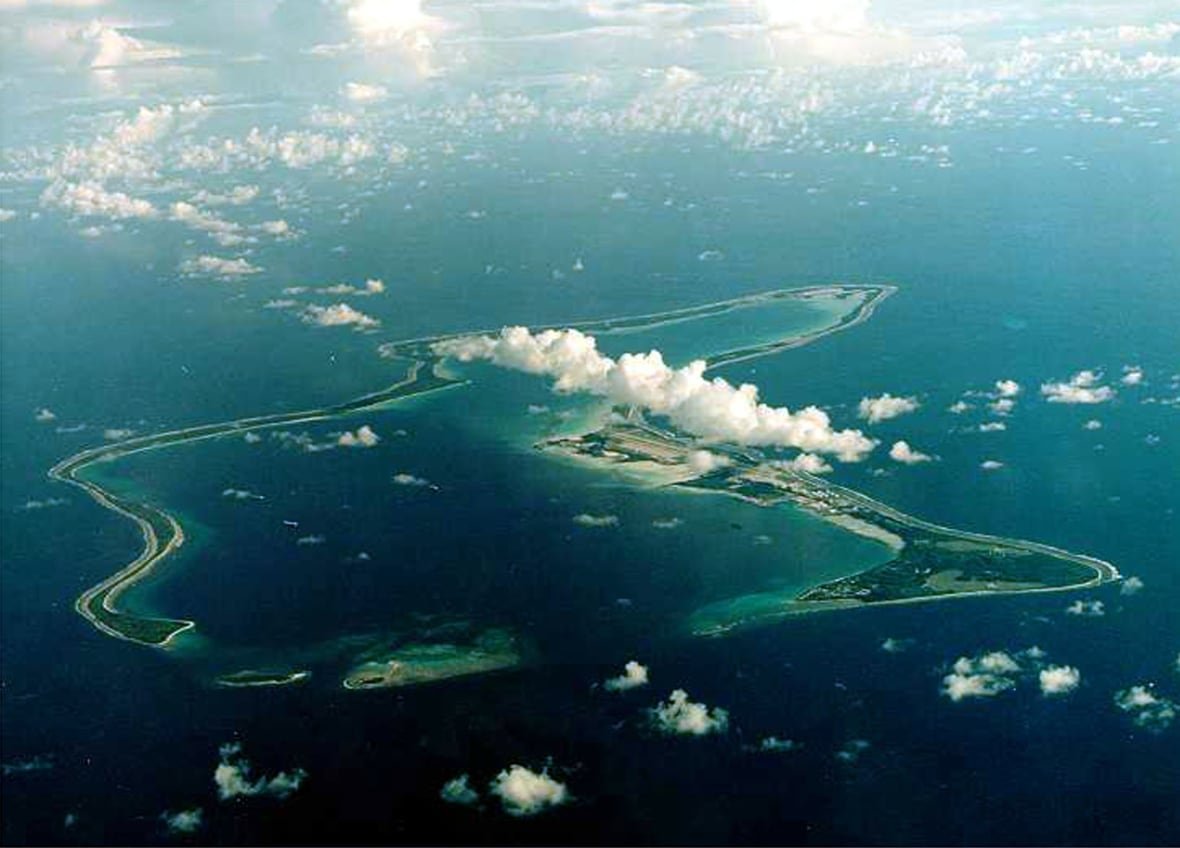 An island seen from above