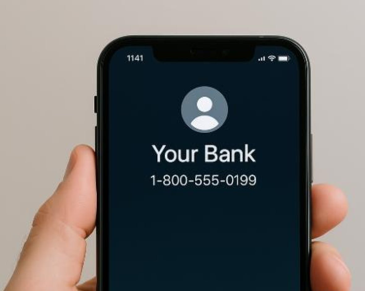 Graphic of hand holding a smartphone with an incoming call.