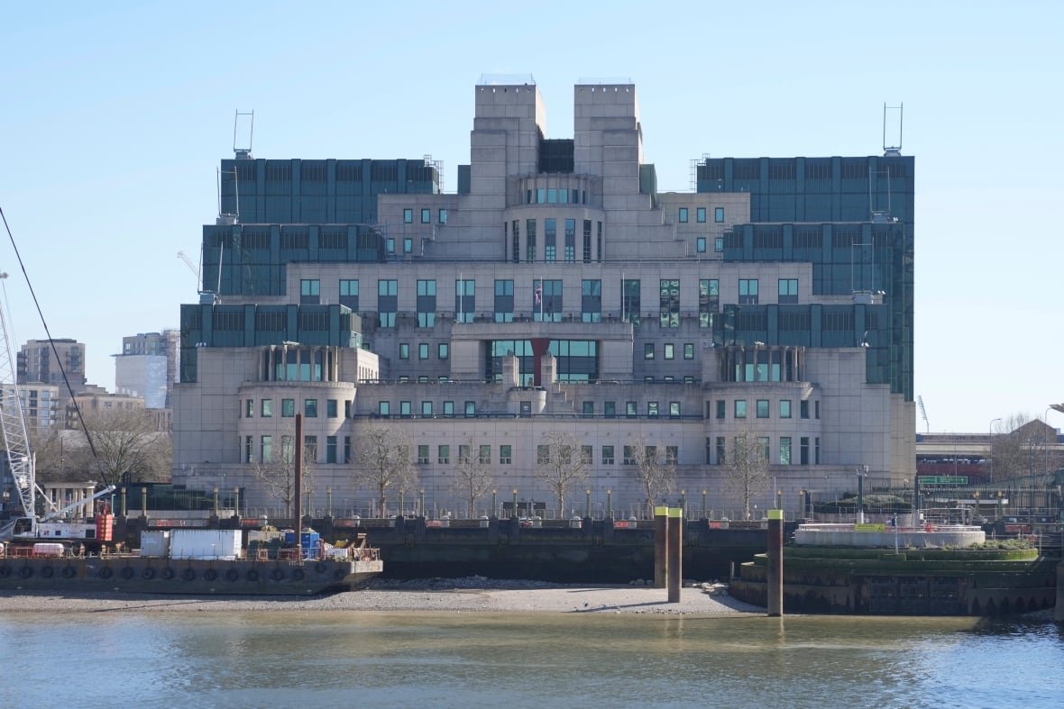 view-of-mi6-headquarters-in-london-england A general view of the headquarters of Britain's MI6.